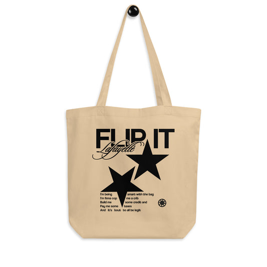 Flip It - (LIMITED) Organic Tote Bag - Natural Color