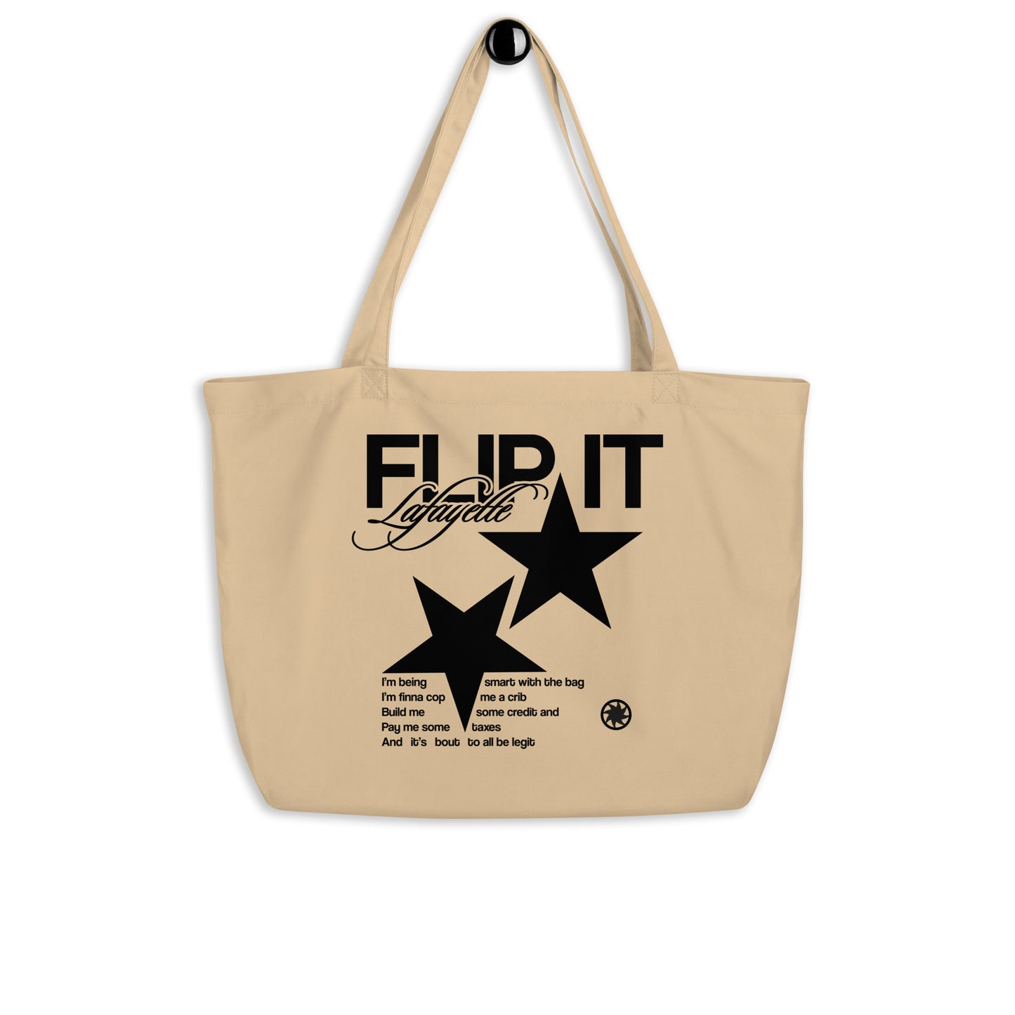 Flip It - (LIMITED) Organic XL Tote Bag - Natural Color